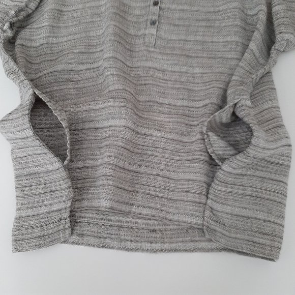 Pure Jill Linen Lagenlook Top Gray Size Large - Picture 5 of 13